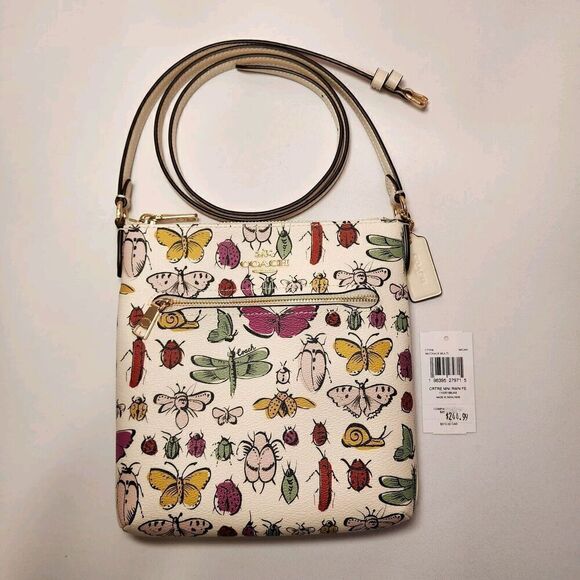 NWT Coach CT258 Mini Rowan File Bag With Creature Print - Picture 1 of 3